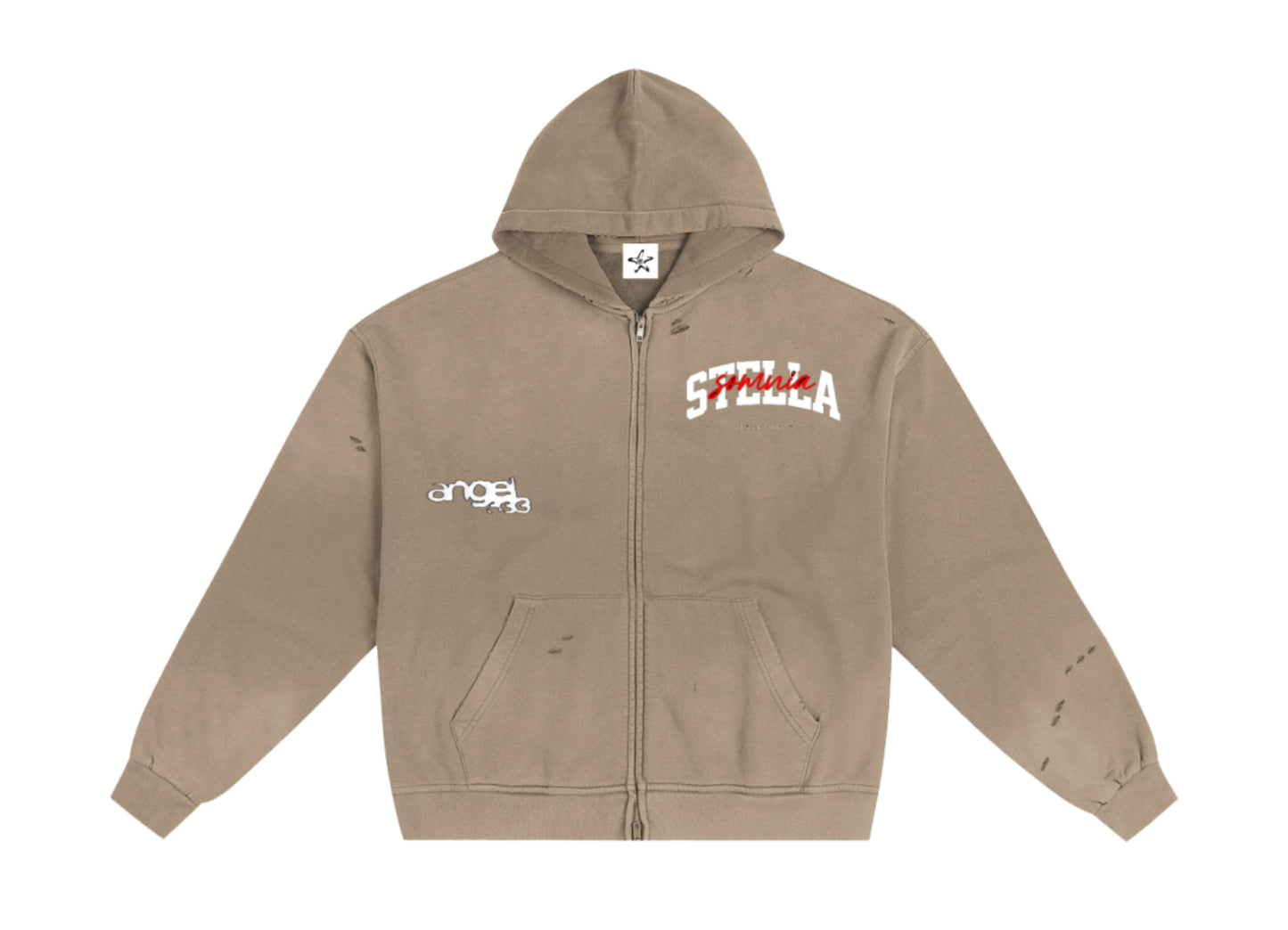 a n g e l 3 3 3 zip up hoodie